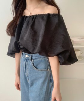 【ジュノア/JUNOAH】のシアーボリュームオフショルブラウス 人気、トレンドファッション・服の通販 founy(ファニー) ファッション Fashion レディースファッション Fashion for Women トップス・カットソー Cut & Sew Tops シャツ・ブラウス・オフィスカジュアル Elegant Blouses & Button-Ups |ID:prp329100004550697