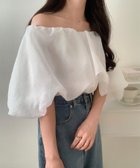 【ジュノア/JUNOAH】のシアーボリュームオフショルブラウス 人気、トレンドファッション・服の通販 founy(ファニー) ファッション Fashion レディースファッション Fashion for Women トップス・カットソー Cut & Sew Tops シャツ・ブラウス・オフィスカジュアル Elegant Blouses & Button-Ups thumbnail ホワイト|ID: prp329100004550697 ipo3291000000032714801
