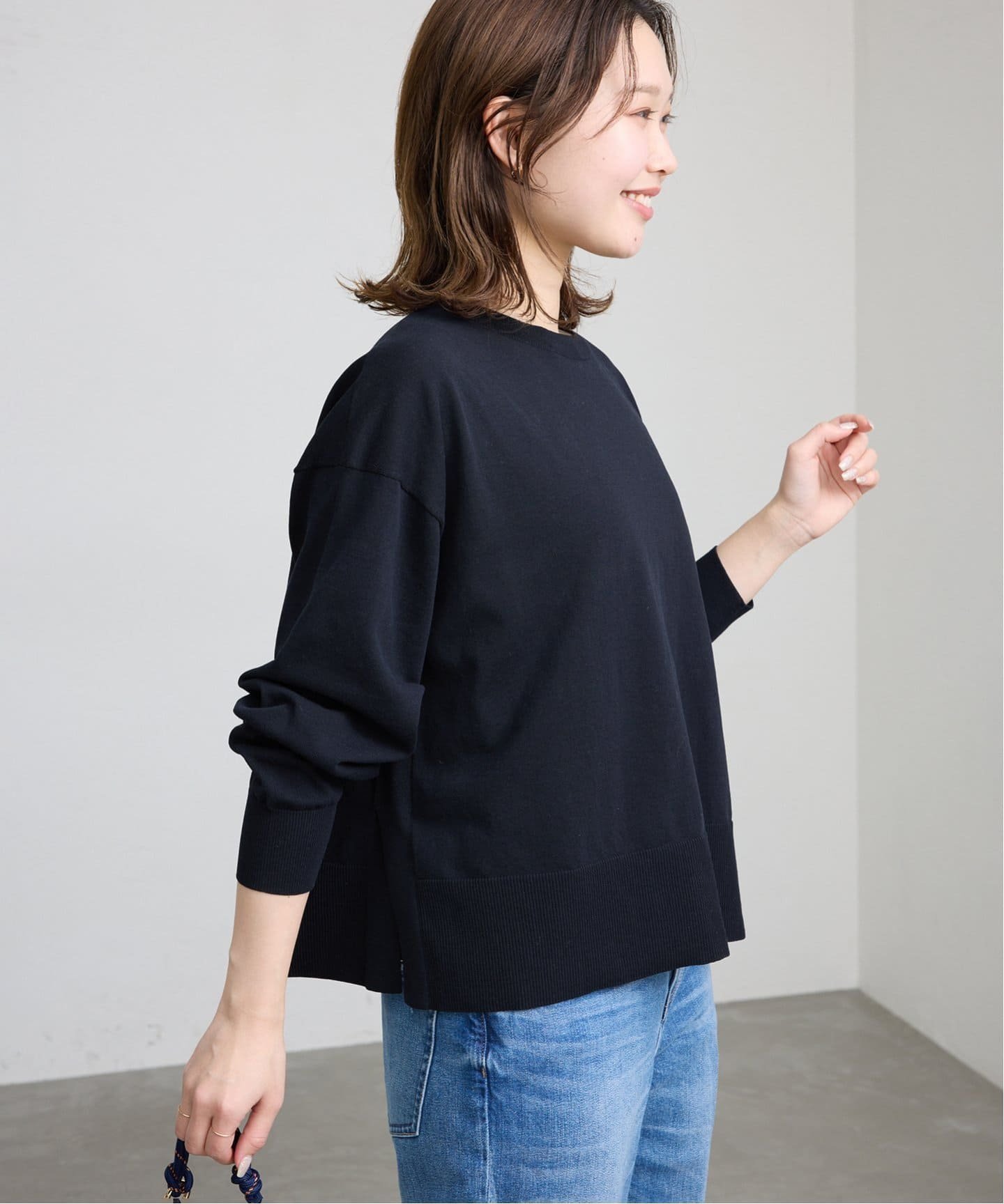 【スローブ イエナ/SLOBE IENA】の《接触冷感/UV機能》FROSTYCOTTONクループルオーバー インテリア・キッズ・メンズ・レディースファッション・服の通販 founy(ファニー) 　ファッション　Fashion　レディースファッション　Ladies' Fashion Online　トップス・カットソー　Tops/Tshirt　プルオーバー　Pullover　2025年　2025　2025春夏・S/S　Ss,Spring/Summer,2025　夏　Summer　抗菌　Antibacterial　春　Spring　S/S・春夏　Ss・Spring/Summer　ネイビー|ID: prp329100004550717 ipo3291000000032609785