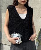 【チャオパニックティピー/CIAOPANIC TYPY】のループフリンジクロップド丈ベスト 人気、トレンドファッション・服の通販 founy(ファニー) ファッション Fashion レディースファッション WOMEN アウター Coat Outerwear トップス・カットソー Tops/Tshirt ベスト/ジレ Gilets/Vests インナー Inner キャミソール Camisole クロップド Cropped タンク Tank ベスト Vest おすすめ Recommend thumbnail ブラック|ID: prp329100004550728 ipo3291000000032375486