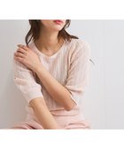 【クイーンズ コート/QUEENS COURT】の透かし編みパフスリーブニット≪手洗い可能≫ 人気、トレンドファッション・服の通販 founy(ファニー) ファッション Fashion レディースファッション Fashion for Women トップス・カットソー Cut & Sew Tops ニット Knit Tops & Sweaters イエロー Yellow ギャザー Gathered, Ruffled ポケット Pocket, Pocket Detail レース Lace, Lace Fabric thumbnail ピンク|ID: prp329100004550730 ipo3291000000032715051