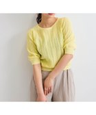 【クイーンズ コート/QUEENS COURT】の透かし編みパフスリーブニット≪手洗い可能≫ 人気、トレンドファッション・服の通販 founy(ファニー) ファッション Fashion レディースファッション Fashion for Women トップス・カットソー Cut & Sew Tops ニット Knit Tops & Sweaters イエロー Yellow ギャザー Gathered, Ruffled ポケット Pocket, Pocket Detail レース Lace, Lace Fabric thumbnail イエロー|ID: prp329100004550730 ipo3291000000032715052