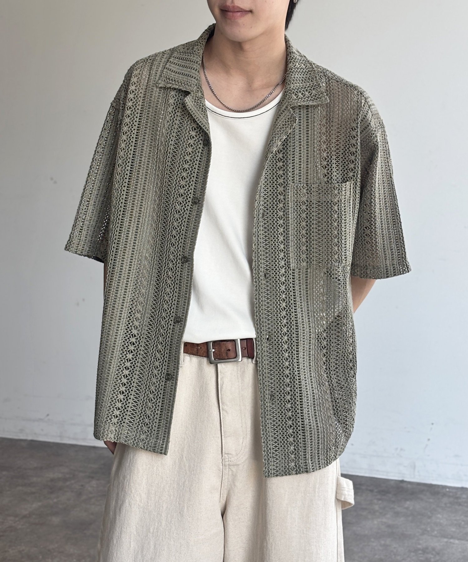 【シーピーシーエム/CPCM】のピグメントレースシャツ インテリア・キッズ・メンズ・レディースファッション・服の通販 founy(ファニー) 　ファッション　Fashion　レディースファッション　WOMEN　トップス・カットソー　Tops/Tshirt　シャツ/ブラウス　Shirts/Blouses　キャミソール　Camisole　タンク　Tank　レース　Race　ヴィンテージ　Vintage　エレガント 上品　Elegant　人気　Popularity　カーキ|ID: prp329100004550734 ipo3291000000032294520