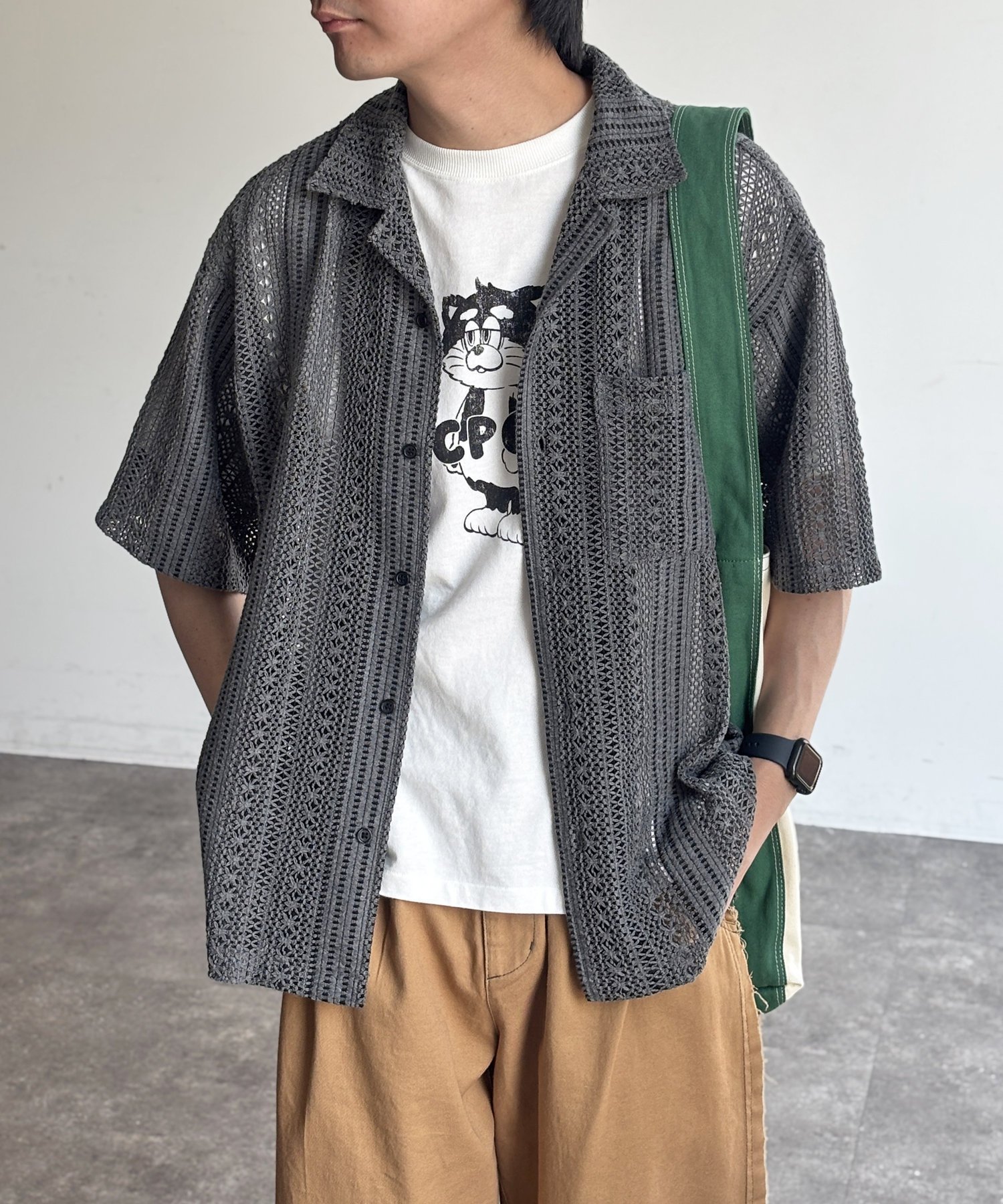 【シーピーシーエム/CPCM】のピグメントレースシャツ インテリア・キッズ・メンズ・レディースファッション・服の通販 founy(ファニー) 　ファッション　Fashion　レディースファッション　WOMEN　トップス・カットソー　Tops/Tshirt　シャツ/ブラウス　Shirts/Blouses　キャミソール　Camisole　タンク　Tank　レース　Race　ヴィンテージ　Vintage　エレガント 上品　Elegant　人気　Popularity　チャコールグレー|ID: prp329100004550734 ipo3291000000032294521