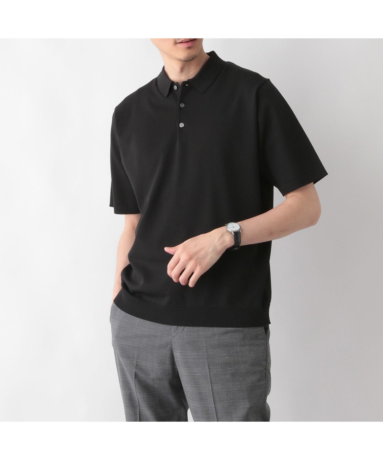 【グローバルワーク/GLOBAL WORK / MEN】のアンチピリングハイゲージニット/ポロ/半袖/287553 インテリア・キッズ・メンズ・レディースファッション・服の通販 founy(ファニー) 　ファッション　Fashion　メンズファッション　MEN　2024年　2024　2024春夏・S/S　Ss,Spring/Summer,2024　スラックス　Slacks　スーツ　Suit　半袖　Short Sleeve　夏　Summer　春　Spring　S/S・春夏　Ss・Spring/Summer　ブラック09|ID: prp329100004550738 ipo3291000000032162120