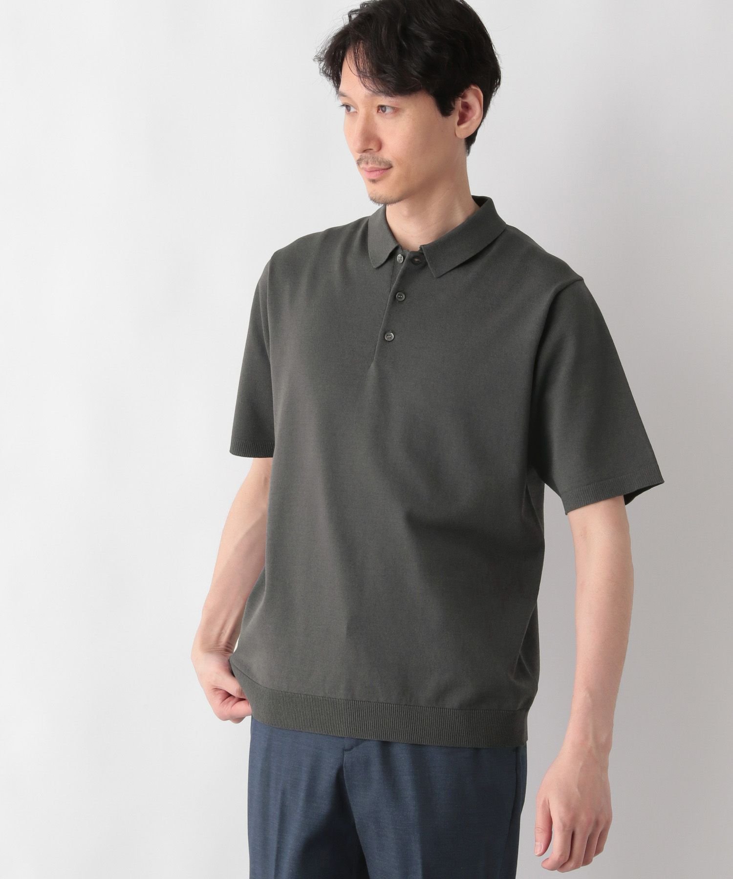 【グローバルワーク/GLOBAL WORK / MEN】のアンチピリングハイゲージニット/ポロ/半袖/287553 インテリア・キッズ・メンズ・レディースファッション・服の通販 founy(ファニー) 　ファッション　Fashion　メンズファッション　MEN　2024年　2024　2024春夏・S/S　Ss,Spring/Summer,2024　スラックス　Slacks　スーツ　Suit　半袖　Short Sleeve　夏　Summer　春　Spring　S/S・春夏　Ss・Spring/Summer　チャコール18|ID: prp329100004550738 ipo3291000000032162122
