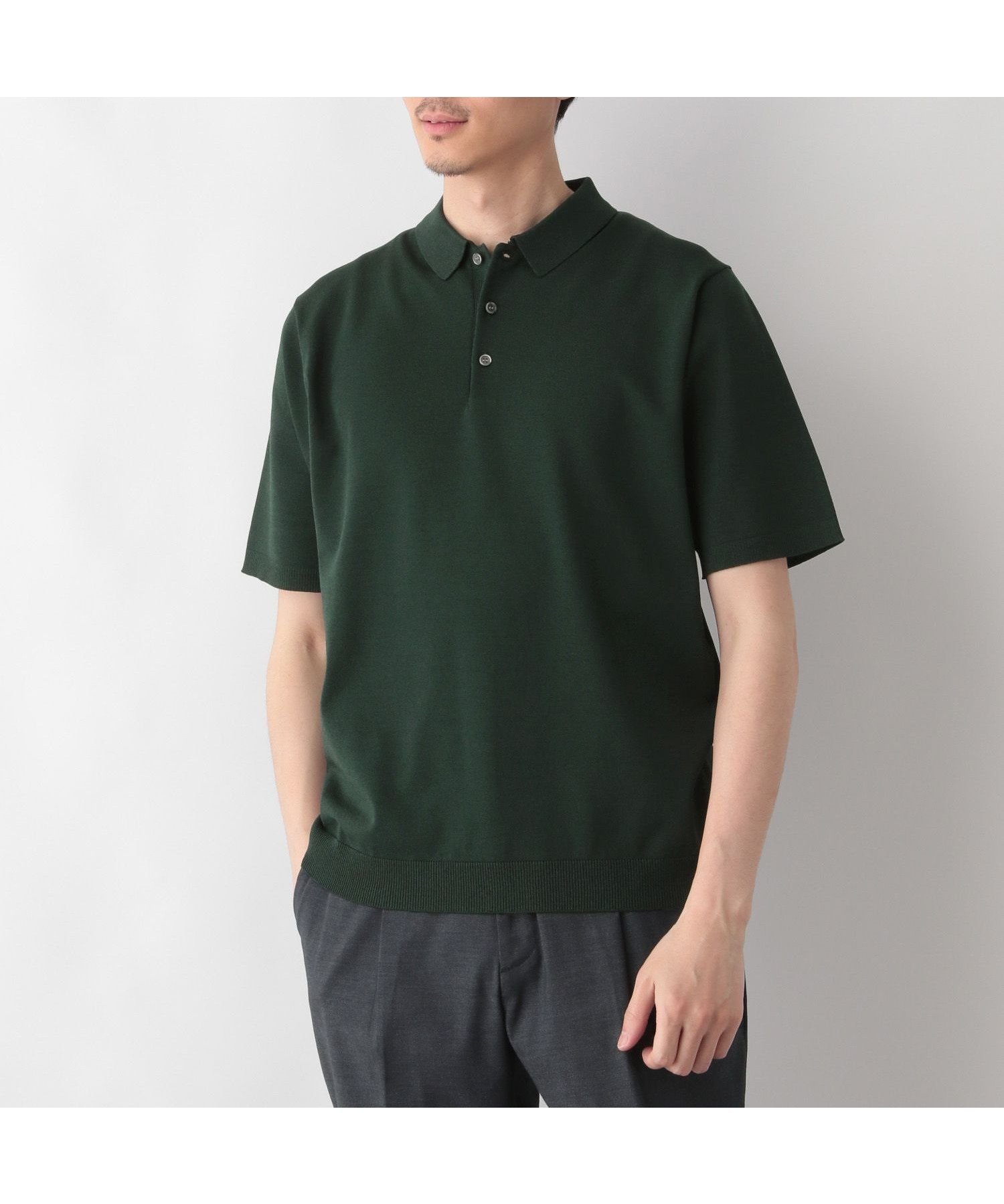 【グローバルワーク/GLOBAL WORK / MEN】のアンチピリングハイゲージニット/ポロ/半袖/287553 インテリア・キッズ・メンズ・レディースファッション・服の通販 founy(ファニー) 　ファッション　Fashion　メンズファッション　MEN　2024年　2024　2024春夏・S/S　Ss,Spring/Summer,2024　スラックス　Slacks　スーツ　Suit　半袖　Short Sleeve　夏　Summer　春　Spring　S/S・春夏　Ss・Spring/Summer　グリーン78|ID: prp329100004550738 ipo3291000000032162124
