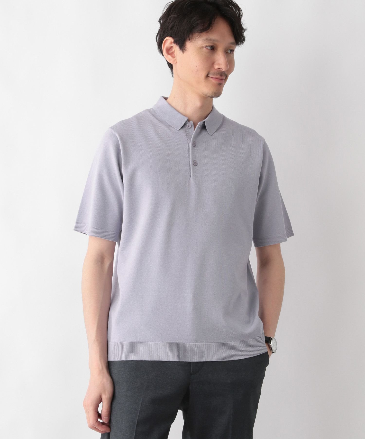 【グローバルワーク/GLOBAL WORK / MEN】のアンチピリングハイゲージニット/ポロ/半袖/287553 インテリア・キッズ・メンズ・レディースファッション・服の通販 founy(ファニー) 　ファッション　Fashion　メンズファッション　MEN　2024年　2024　2024春夏・S/S　Ss,Spring/Summer,2024　スラックス　Slacks　スーツ　Suit　半袖　Short Sleeve　夏　Summer　春　Spring　S/S・春夏　Ss・Spring/Summer　ラベンダー90|ID: prp329100004550738 ipo3291000000032162128