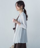 【ロートレ アモン/LAUTRE AMONT】の【WEB限定】ひやさらシワレス着流しカーディガン≪洗濯機で洗える≫ ホワイト|ID: prp329100004550741 ipo3291000000032744010