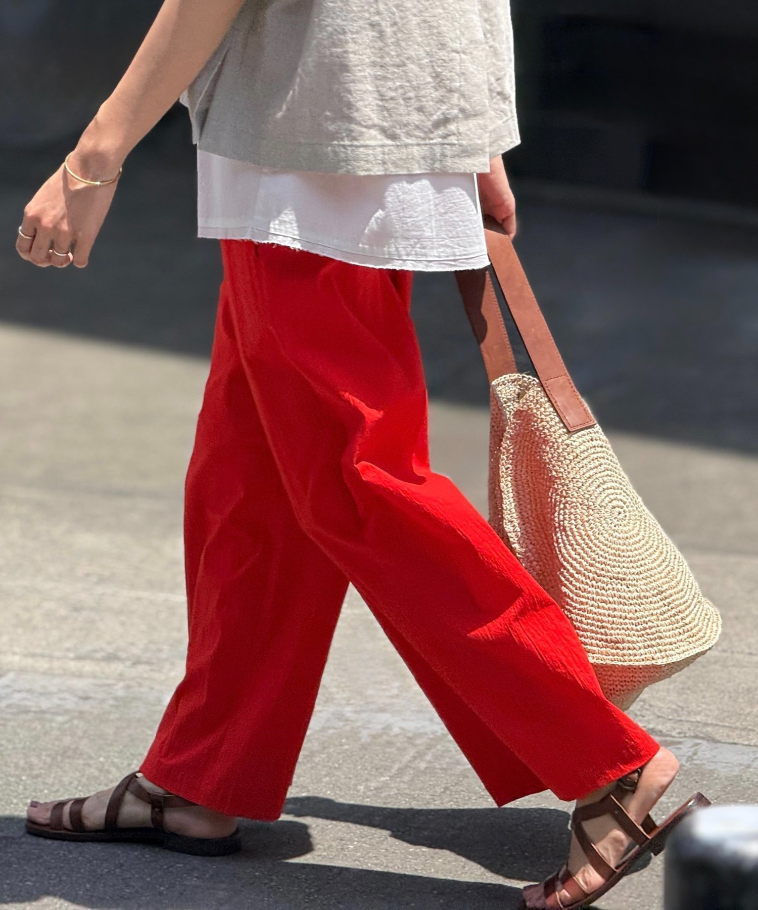【その他のブランド/Other】のコットンストレッチウエストリブパンツ 人気、トレンドファッション・服の通販 founy(ファニー) 　ファッション　Fashion　レディースファッション　Ladies' Fashion Online　パンツ　Pants　おすすめ　Recommend　サンダル　Sandals　ストレッチ　Stretch　スニーカー　Sneakers　リラックス　Relax　半袖　Short Sleeve　 other-1|ID: prp329100004550819 ipo3291000000032702132