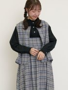 【サマンサモスモス/Samansa Mos2】の【Cross*Linen】並びボタンベスト 人気、トレンドファッション・服の通販 founy(ファニー) ファッション Fashion レディースファッション WOMEN アウター Coat Outerwear トップス・カットソー Tops/Tshirt ベスト/ジレ Gilets/Vests シンプル Simple ベスト Vest リネン Linen thumbnail ネイビー|ID: prp329100004550831 ipo3291000000032362613