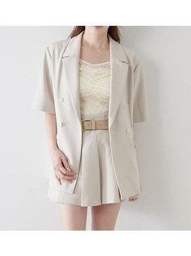 【スナイデル/SNIDEL】 ハーフスリーブジャケット人気、トレンドファッション・服の通販 founy(ファニー) ファッション Fashion レディースファッション WOMEN アウター Coat Outerwear ジャケット Jackets キャミソール Camisole クラシカル Classical ストレート Straight ダブル Double チェック Check フェミニン Feminine ポケット Pocket 楽ちん Easy おすすめ Recommend 夏 Summer |ID:prp329100004550850