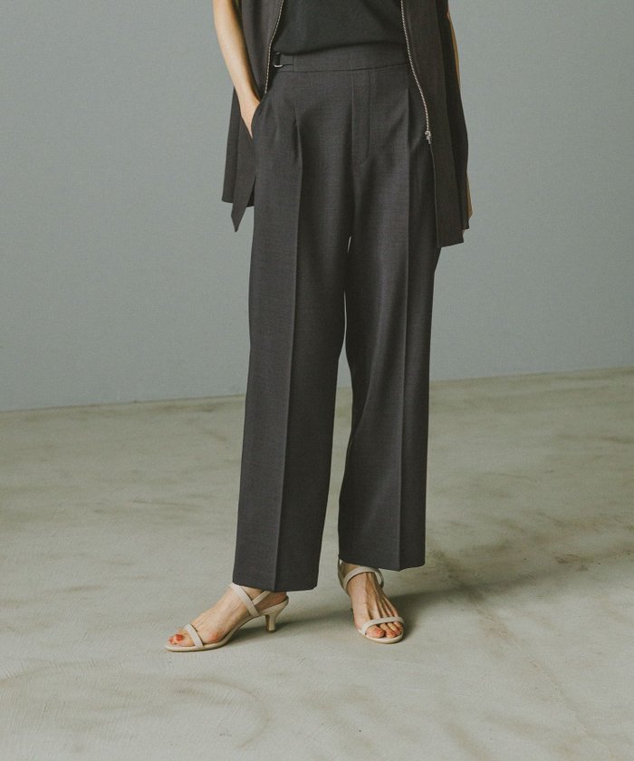【グローバルワーク/GLOBAL WORK】のお手入れラクラクセットアップ/ストレートパンツ/290030 インテリア・キッズ・メンズ・レディースファッション・服の通販 founy(ファニー) https://founy.com/ ファッション Fashion レディースファッション Fashion for Women セットアップ Matching Sets レディースパンツ・ボトムス Pants & Trousers / Bottoms ジャケット Jacket, Outerwear ストレッチ Stretch, Stretchy Fabric ストレート Straight, Straight Cut セットアップ Set-Up, Coordinated Outfit センター Center, Center Line フロント Front, Front Design ベスト Vest, Waistcoat ワイド Wide, Wide Fit 半袖 Short Sleeve, Half Sleeve 楽ちん Easy Fit, Comfortable |ID: prp329100004550880 ipo3291000000032715608