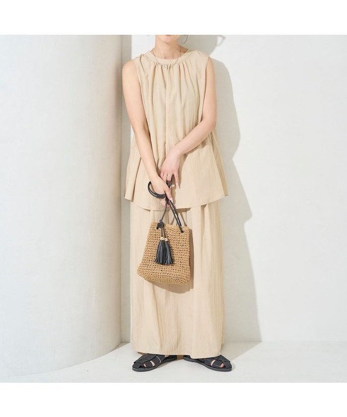 【フリークスストア/FREAK'S STORE】のワッシャー加工ノースリーブスカートセットアップ【限定展開】 25SS 人気、トレンドファッション・服の通販 founy(ファニー) 　ファッション　Fashion　レディースファッション　Ladies' Fashion Online　セットアップ　Setup　スカート　Skirt　2025年　2025　2025春夏・S/S　Ss,Spring/Summer,2025　デニム　Denim　ノースリーブ　No Sleeve　フェミニン　Feminine　リボン　Ribbon　ワッシャー　Washer　エレガント 上品　Elegant　 other-1|ID: prp329100004550881 ipo3291000000032682672