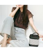【プロポーション ボディドレッシング/PROPORTION BODY DRESSING】のレースラッフルブラウス ブラウン|ID:prp329100004550884