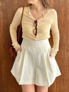 【フレイ アイディー/FRAY I.D】のツータックキュロットパンツ/ウォッシャブル WHT[001]|ID: prp329100004550894 ipo3291000000032610591