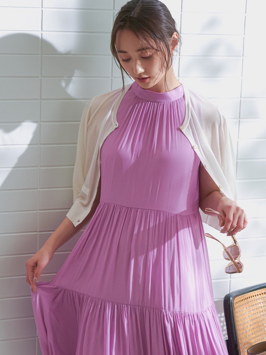 【セルフォード/CELFORD】のハーフスリーブシアーカーディガン 人気、トレンドファッション・服の通販 founy(ファニー) 　ファッション　Fashion　レディースファッション　WOMEN　トップス・カットソー　Tops/Tshirt　カーディガン　Cardigans　カーディガン　Cardigan　シンプル　Simple　スリーブ　Sleeve　ノースリーブ　No Sleeve　ハーフ　Half　プレート　Plate　ポケット　Pocket　メタル　Metal　エレガント 上品　Elegant　夏　Summer　 other-1|ID: prp329100004550912 ipo3291000000032253325