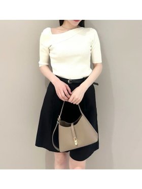 【スナイデル/SNIDEL】 Sustainableアシメリブニットプルオーバー人気、トレンドファッション・服の通販 founy(ファニー) ファッション Fashion レディースファッション Fashion for Women トップス・カットソー Cut & Sew Tops ニット Knit Tops & Sweaters カジュアルプルオーバー・ニットトップス Pullovers & Knit Tops / Casual Pullovers トレンド Trend, Trending Now フィット Fit, Slim Fit 半袖 Short Sleeve, Half Sleeve ワンショル One Shoulder, Asymmetrical おすすめ Recommended / Our Picks |ID:prp329100004550928