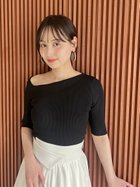 【スナイデル/SNIDEL】のSustainableアシメリブニットプルオーバー 人気、トレンドファッション・服の通販 founy(ファニー) ファッション Fashion レディースファッション Fashion for Women トップス・カットソー Cut & Sew Tops ニット Knit Tops & Sweaters カジュアルプルオーバー・ニットトップス Pullovers & Knit Tops / Casual Pullovers トレンド Trend, Trending Now フィット Fit, Slim Fit 半袖 Short Sleeve, Half Sleeve ワンショル One Shoulder, Asymmetrical おすすめ Recommended / Our Picks thumbnail BLK[009]|ID: prp329100004550928 ipo3291000000033525760