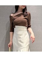 【スナイデル/SNIDEL】のSustainableアシメリブニットプルオーバー 人気、トレンドファッション・服の通販 founy(ファニー) ファッション Fashion レディースファッション Fashion for Women トップス・カットソー Cut & Sew Tops ニット Knit Tops & Sweaters カジュアルプルオーバー・ニットトップス Pullovers & Knit Tops / Casual Pullovers トレンド Trend, Trending Now フィット Fit, Slim Fit 半袖 Short Sleeve, Half Sleeve ワンショル One Shoulder, Asymmetrical おすすめ Recommended / Our Picks thumbnail BRW[058]|ID: prp329100004550928 ipo3291000000033525763