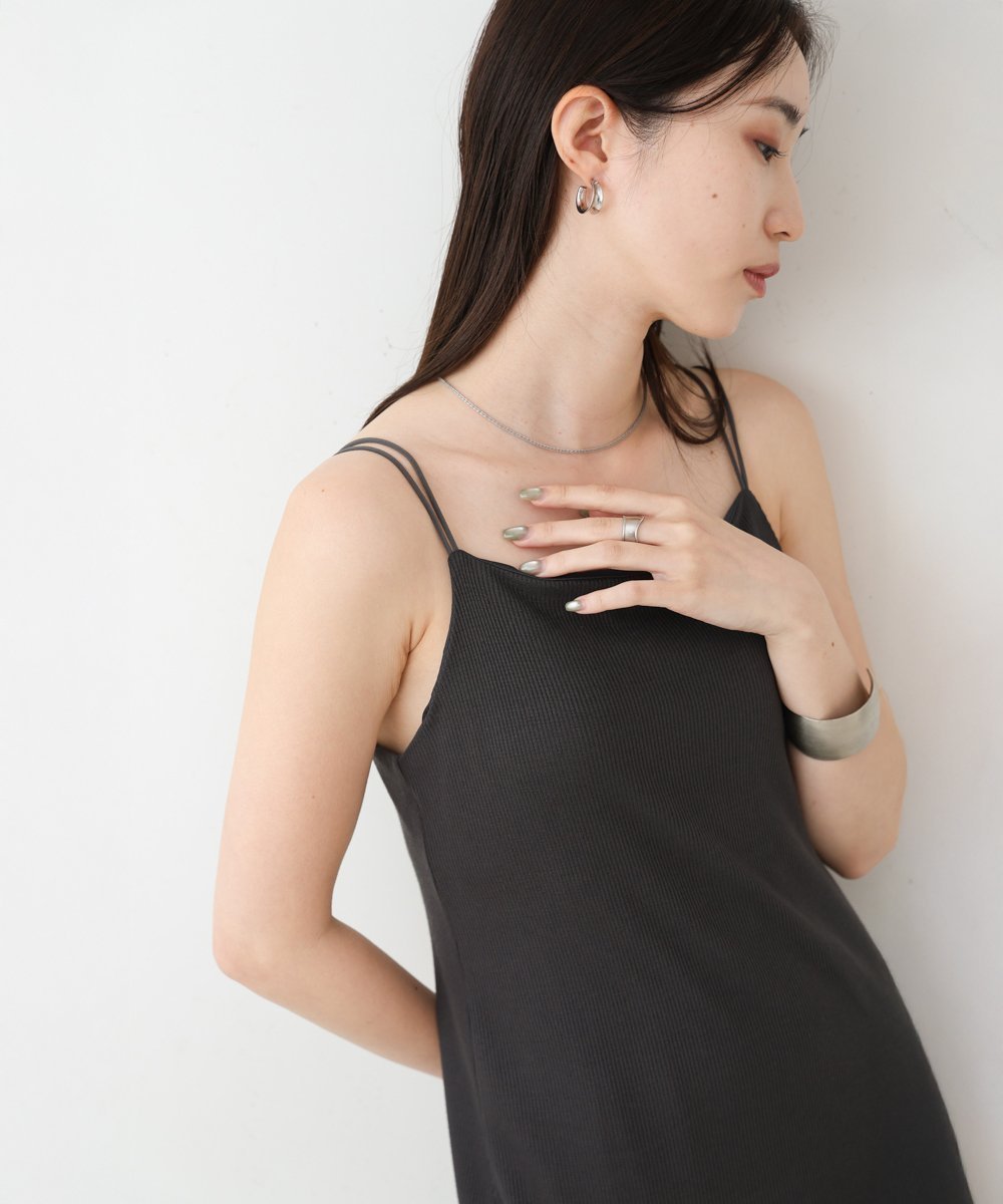 【バブ ブージュルード/Bab Bou Jeloud】の【低身長向けサイズあり】ラメカットソーカップ付きキャミワンピース インテリア・キッズ・メンズ・レディースファッション・服の通販 founy(ファニー) 　ファッション　Fashion　レディースファッション　Fashion for Women　ワンピース　Dresses　キャミソールワンピース　Camisole Dresses　インナー　Innerwear　キャミワンピース　Cami Dress, Slip Dress　シアー　Sheer, See-Through　スニーカー　Sneakers, Trainers　バランス　Balance, Style Balance　フィット　Fit, Slim Fit　羽織　Haori, Light Jacket　おすすめ　Recommended / Our Picks　CCL|ID: prp329100004551575 ipo3291000000032687683