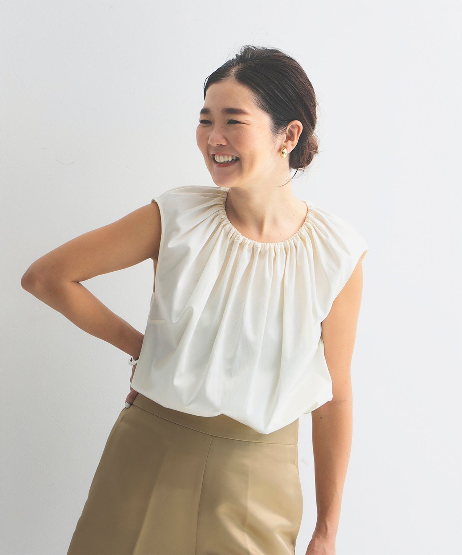 【デミルクス ビームス/Demi-Luxe BEAMS】の【6/25新規値下げ】グロス トップス .M 25SS インテリア・キッズ・メンズ・レディースファッション・服の通販 founy(ファニー) 　ファッション　Fashion　レディースファッション　Fashion for Women　トップス・カットソー　Cut & Sew Tops　2025年　2025　2025春夏・S/S　Spring/Summer 2025 SS25　インナー　Innerwear　エレガント 上品　Elegant　ギャザー　Gathered, Ruffled　ジャケット　Jacket, Outerwear　ノースリーブ　Sleeveless, No-Sleeve　フェミニン　Feminine, Girly　モチーフ　Motif, Design Theme　リボン　Ribbon, Bow　春　Spring　CREAM|ID: prp329100004551672 ipo3291000000032714786