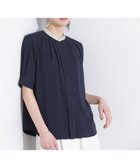 【ナノ ユニバース/nano universe】のスタンドバイカラータックブラウス 半袖 人気、トレンドファッション・服の通販 founy(ファニー) ファッション Fashion レディースファッション Fashion for Women トップス・カットソー Cut & Sew Tops シャツ・ブラウス・オフィスカジュアル Elegant Blouses & Button-Ups シンプル Simple, Minimal ジャケット Jacket, Outerwear ジョーゼット Georgette, Semi-Sheer Fabric スタンド Stand Collar, Upright Stand スラックス Slacks, Dress Pants タイトスカート Pencil Skirt, Tight Skirt 人気 Popular, Best Seller フロント Front, Front Design 半袖 Short Sleeve, Half Sleeve リラックス Relax, Relaxed Fit おすすめ Recommended / Our Picks 2025年 2025 2025春夏・S/S Spring/Summer 2025 SS25 thumbnail D.ネイビー1|ID: prp329100004551700 ipo3291000000032755123