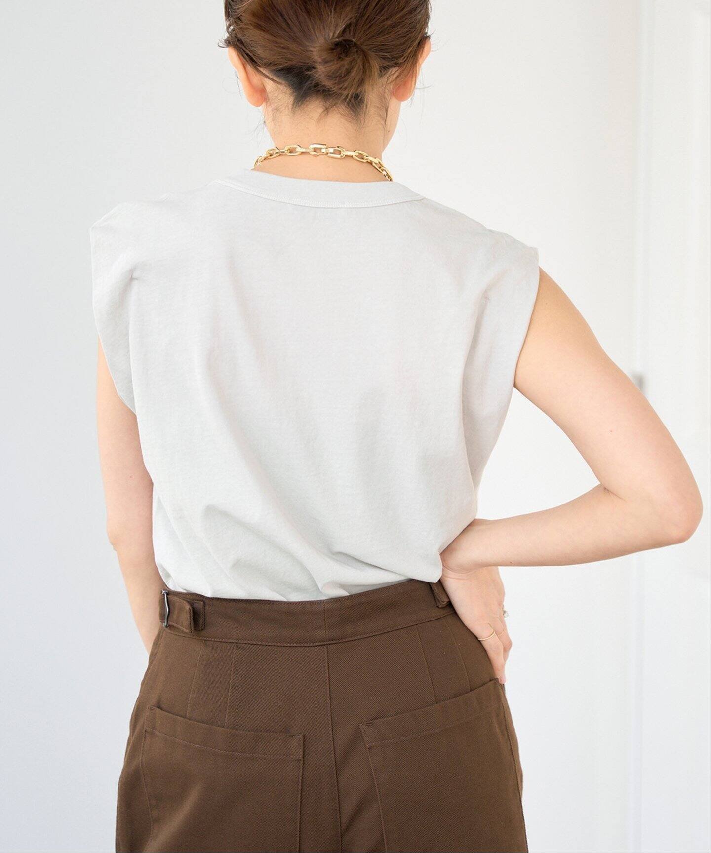 【イエナ/IENA】のATON/エイトン FRESCA SINGLE JERSEY ノースリーブ インテリア・キッズ・メンズ・レディースファッション・服の通販 founy(ファニー) 　ファッション　Fashion　レディースファッション　Fashion for Women　トップス・カットソー　Cut & Sew Tops　キャミソール&ノースリーブ　Camisoles & Sleeveless Tops　インド　Indian Textile　カットソー　Cut and Sewn Top　サマー　Summer, Summer Style　ノースリーブ　Sleeveless, No-Sleeve　人気　Popular, Best Seller　別注　Limited Edition, Custom Order　グレーA|ID: prp329100004551783 ipo3291000000033195533