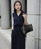 【アニュアンス/anuans】のダブルサテンオープンカラーブラウス 人気、トレンドファッション・服の通販 founy(ファニー) ファッション Fashion レディースファッション Fashion for Women トップス・カットソー Cut & Sew Tops シャツ・ブラウス・オフィスカジュアル Elegant Blouses & Button-Ups とろみ Fluid, Flowy Fabric インナー Innerwear サテン Satin, Glossy Fabric シンプル Simple, Minimal ストレッチ Stretch, Stretchy Fabric ダブル Double, Double-Breasted ドレープ Drape, Draping Fabric thumbnail NAVY|ID: prp329100004551814 ipo3291000000033109525