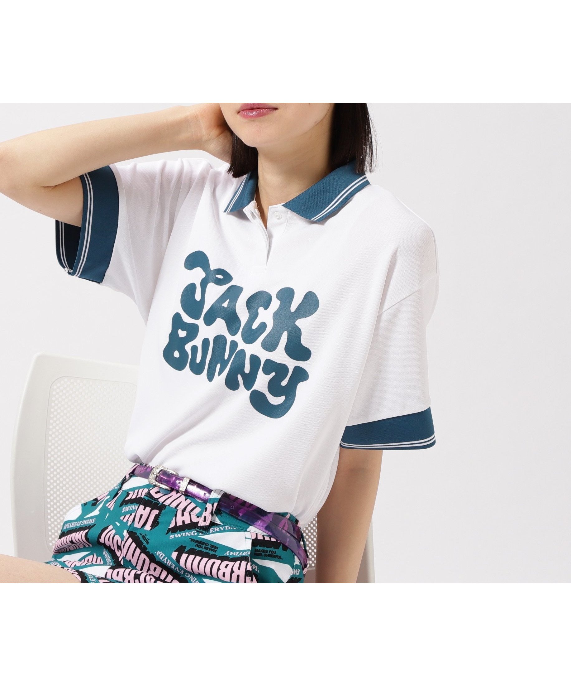 【ジャックバニー/Jack Bunny】のフルダルメッシュ半袖ポロシャツ 人気、トレンドファッション・服の通販 founy(ファニー) 　ファッション　Fashion　レディースファッション　Fashion for Women　トップス・カットソー　Cut & Sew Tops　シャツ・ブラウス・オフィスカジュアル　Elegant Blouses & Button-Ups　ポロシャツ・きれいめカジュアル　Smart-Casual Polo Tops　アウトドア　Outdoor Clothing　ゴルフ　Golf　フロント　Front, Front Design　ポロシャツ　Polo Shirt, Collared Tee　リゾート　Resort, Vacation Style　切替　Switching, Contrast Panel　半袖　Short Sleeve, Half Sleeve　吸水　Absorbent, Quick-Dry　夏　Summer　軽量　Lightweight, Ultra Light　 other-1|ID: prp329100004551882 ipo3291000000033227342