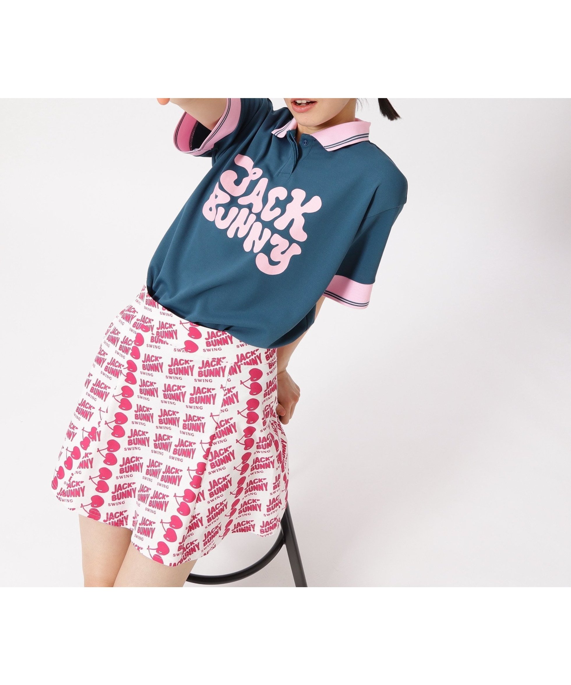 【ジャックバニー/Jack Bunny】のフルダルメッシュ半袖ポロシャツ インテリア・キッズ・メンズ・レディースファッション・服の通販 founy(ファニー) 　ファッション　Fashion　レディースファッション　Fashion for Women　トップス・カットソー　Cut & Sew Tops　シャツ・ブラウス・オフィスカジュアル　Elegant Blouses & Button-Ups　ポロシャツ・きれいめカジュアル　Smart-Casual Polo Tops　アウトドア　Outdoor Clothing　ゴルフ　Golf　フロント　Front, Front Design　ポロシャツ　Polo Shirt, Collared Tee　リゾート　Resort, Vacation Style　切替　Switching, Contrast Panel　半袖　Short Sleeve, Half Sleeve　吸水　Absorbent, Quick-Dry　夏　Summer　軽量　Lightweight, Ultra Light　グリーン|ID: prp329100004551882 ipo3291000000033227345