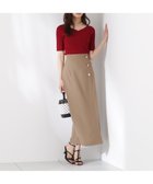 【プロポーション ボディドレッシング/PROPORTION BODY DRESSING】のニュアンス釦付きナロースカート ブラウン|ID: prp329100004551964 ipo3291000000032711997