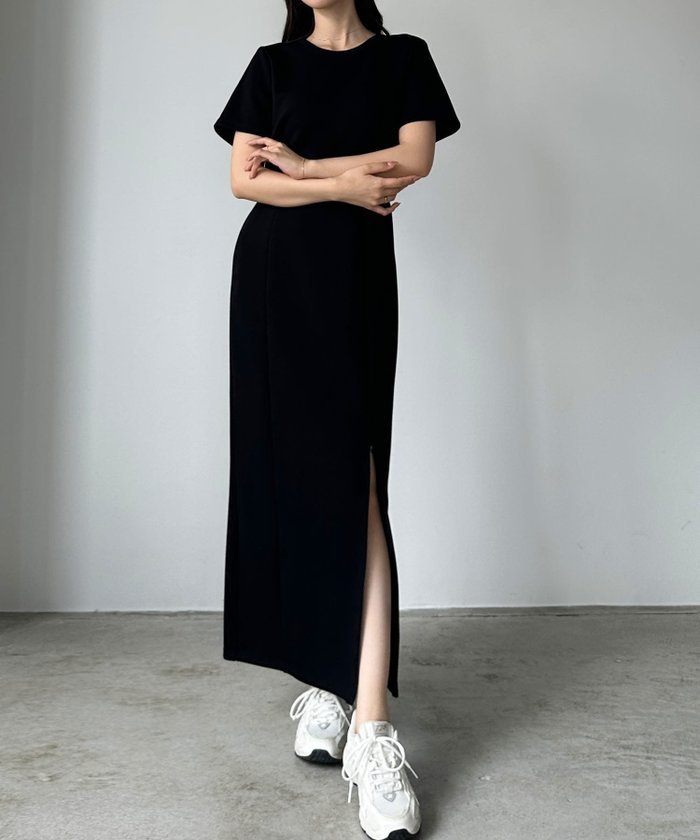 【ジュノア/JUNOAH】のLouere ストレッチカットマーメイドワンピース インテリア・キッズ・メンズ・レディースファッション・服の通販 founy(ファニー) https://founy.com/ ファッション Fashion レディースファッション Ladies' Fashion Online ワンピース Dress |ID: prp329100004551986 ipo3291000000032589048