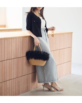 【プロポーション ボディドレッシング/PROPORTION BODY DRESSING】のデニムナロースカート 人気、トレンドファッション・服の通販 founy(ファニー) ファッション Fashion レディースファッション Fashion for Women スカート Skirts ウォッシュ Washed Finish スリット Slit, Slit Detail デニム Denim, Jeans Material |ID:prp329100004552000