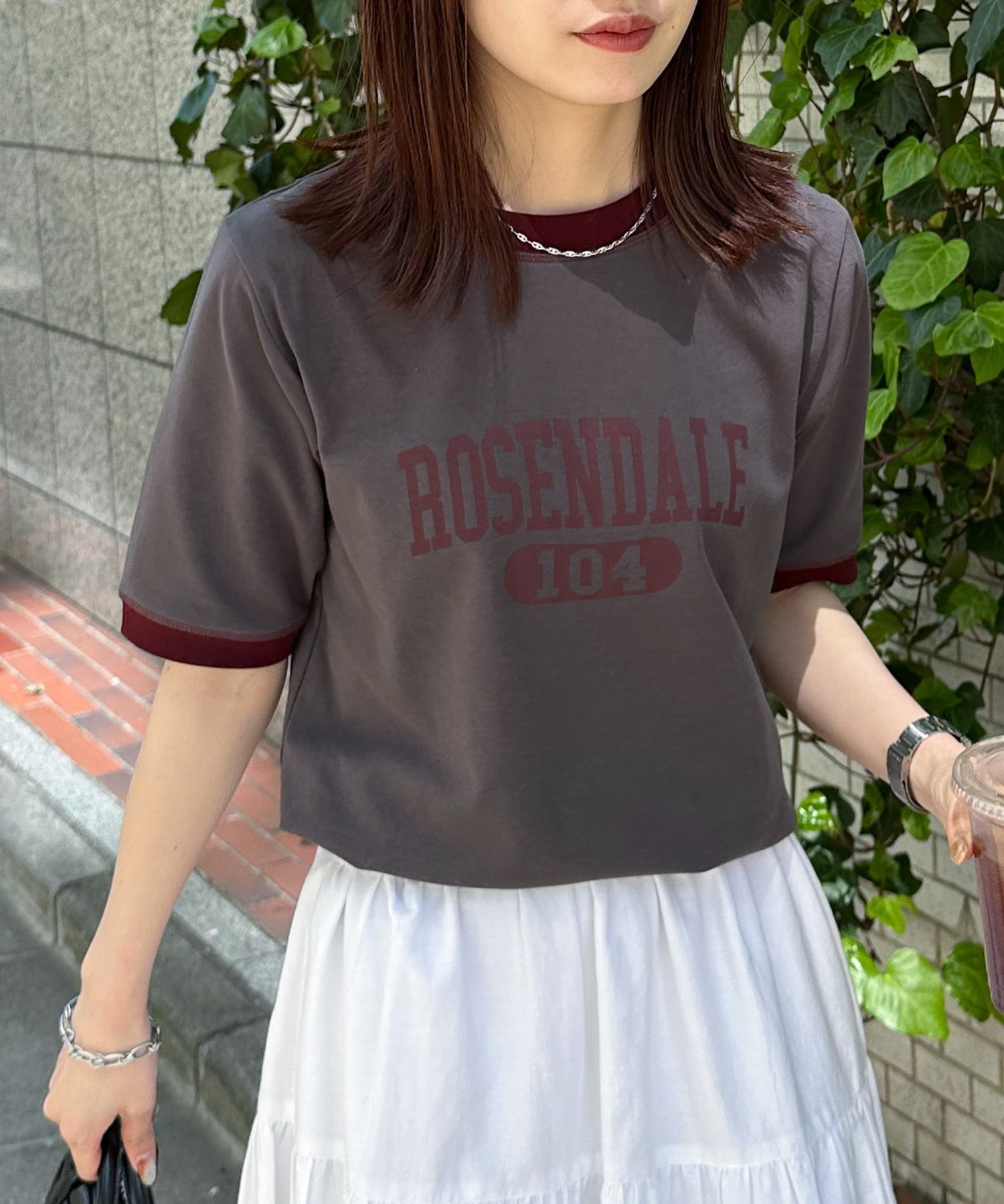 【ディスコート/Discoat】の【ユニセックス】アソートロゴプリントリンガーTシャツ インテリア・キッズ・メンズ・レディースファッション・服の通販 founy(ファニー) 　ファッション　Fashion　レディースファッション　WOMEN　トップス・カットソー　Tops/Tshirt　シャツ/ブラウス　Shirts/Blouses　ロング / Tシャツ　T-Shirts　インナー　Inner　カーディガン　Cardigan　ジャケット　Jacket　ストレッチ　Stretch　フロント　Front　ヴィンテージ　Vintage　チャコールグレー|ID: prp329100004552059 ipo3291000000032240480