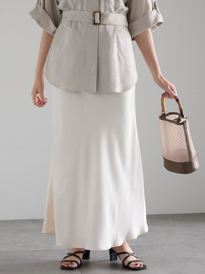 【テチチ/Te chichi】の【松井愛莉着用】フィブリルロングナロースカート《2025summer catalog item》 インテリア・キッズ・メンズ・レディースファッション・服の通販 founy(ファニー) https://founy.com/ ファッションモデル・俳優・女優 Models 女性 Women 松井愛莉 Matsui Airi ファッション Fashion レディースファッション Fashion for Women スカート Skirts 2025年 2025 2025春夏・S/S Spring/Summer 2025 SS25 おすすめ Recommended / Our Picks ダウン Down, Puffer ベーシック Basic, Essential エレガント 上品 Elegant 夏 Summer 女優 Actress Style, Celebrity Inspired |ID: prp329100004552083 ipo3291000000032724076