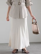 【テチチ/Te chichi】の【松井愛莉着用】フィブリルロングナロースカート《2025summer catalog item》 オフホワイト|ID: prp329100004552083 ipo3291000000032724077