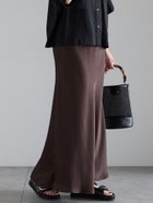【テチチ/Te chichi】の【松井愛莉着用】フィブリルロングナロースカート《2025summer catalog item》 ブラウン|ID: prp329100004552083 ipo3291000000032724080
