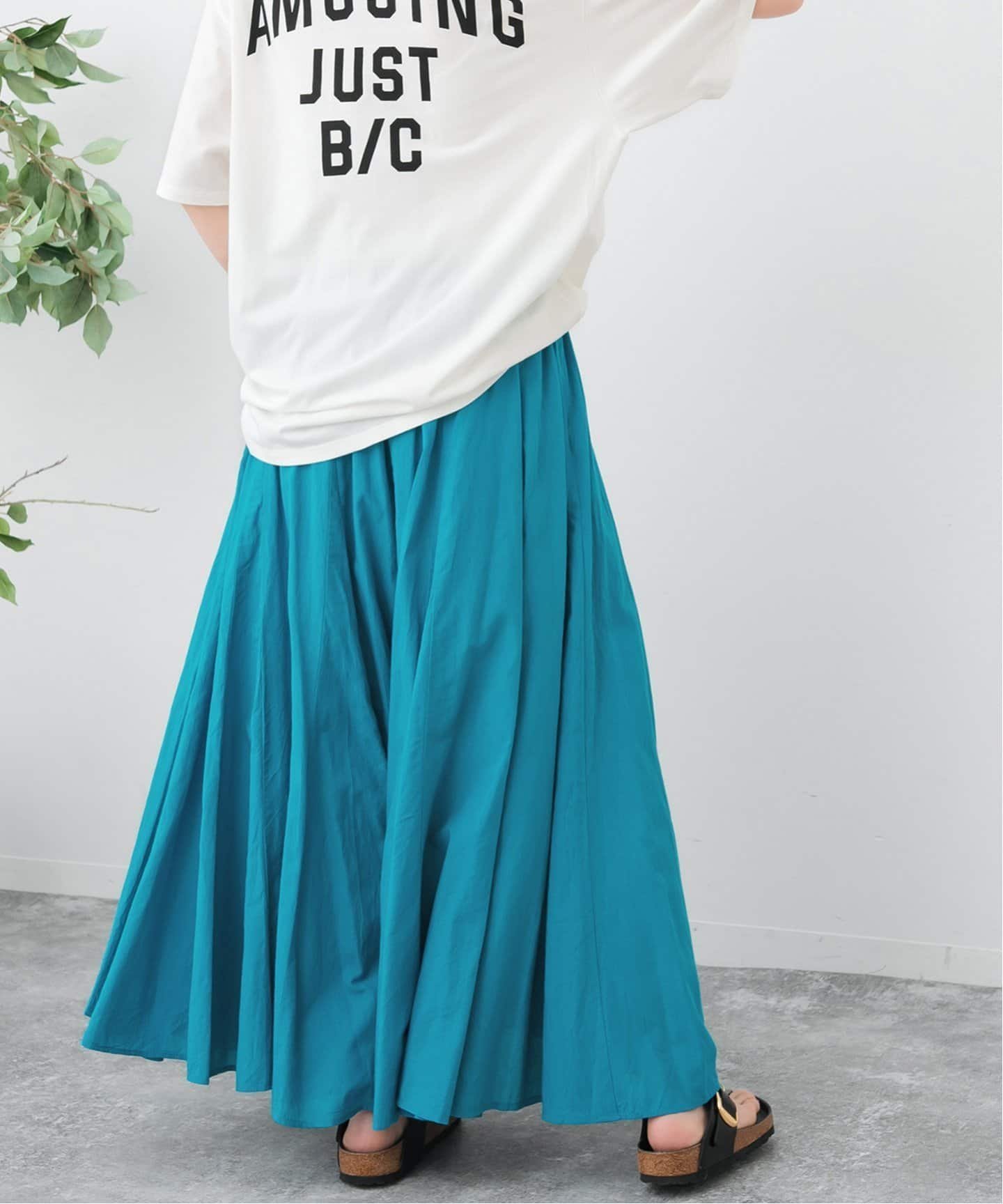 【スピック&スパン/Spick & Span】のHYU ギャザーフレアスカート インテリア・キッズ・メンズ・レディースファッション・服の通販 founy(ファニー) 　ファッション　Fashion　レディースファッション　Ladies' Fashion Online　スカート　Skirt　Aライン/フレアスカート　Flared A-Line Skirts　2024年　2024　2024春夏・S/S　Ss,Spring/Summer,2024　おすすめ　Recommend　ギャザー　Gather　コレクション　Collection　ジャケット　Jacket　リラックス　Relax　エレガント 上品　Elegant　夏　Summer　ブルー|ID: prp329100004552111 ipo3291000000032646080