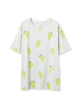 【ジェラート ピケ/gelato pique】の【接触冷感】フルーツ柄Tシャツ 人気、トレンドファッション・服の通販 founy(ファニー) ファッション Fashion レディースファッション Fashion for Women トップス・カットソー Cut & Sew Tops シャツ・ブラウス・オフィスカジュアル Elegant Blouses & Button-Ups ロングTシャツ・Tシャツ Longline T-Shirts & Tees なめらか Smooth, Silky Texture イエロー Yellow カットソー Cut and Sewn Top ショート Short, Short Length ピーチ Peach, Soft Touch 夏 Summer 犬 Dog |ID:prp329100004552124