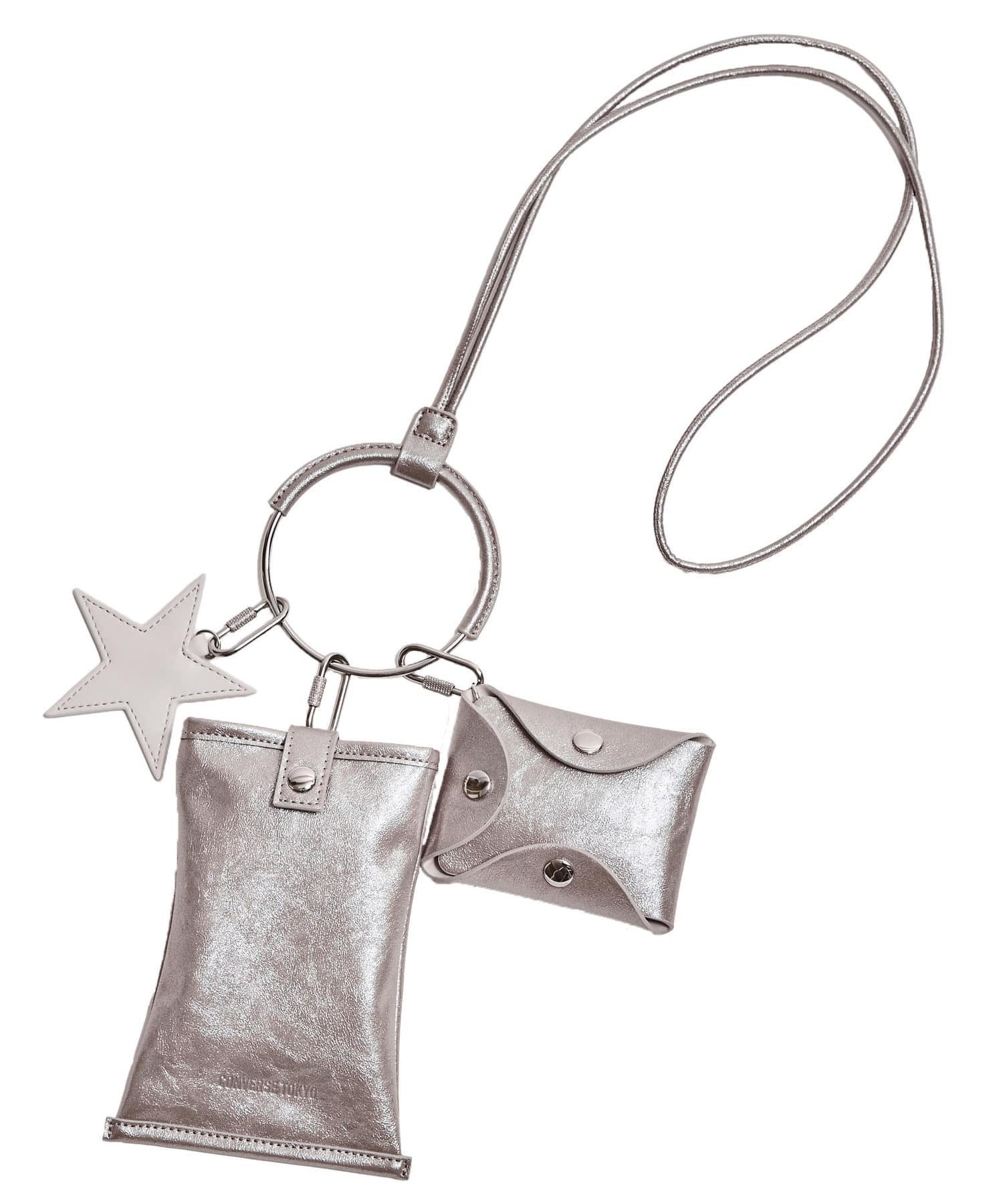 【コンバーストウキョウ/CONVERSE TOKYO】のMETALLIC MULTI RING SHOULDER BAG インテリア・キッズ・メンズ・レディースファッション・服の通販 founy(ファニー) 　ファッション　Fashion　レディースファッション　Fashion for Women　バッグ　Bags　キーホルダー　Keychain, Key Holder　クラッシュ　Distressed, Crashed Style　ショルダー　Shoulder, Shoulder Strap　スマホケース　Smartphone Case　トレンド　Trend, Trending Now　シルバー|ID: prp329100004552137 ipo3291000000032701498