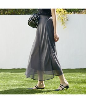 【アバハウスマヴィ/abahouse mavie】のシアーフレアースカート 人気、トレンドファッション・服の通販 founy(ファニー) ファッション Fashion レディースファッション WOMEN スカート Skirt おすすめ Recommend ギャザー Gather サンダル Sandals シアー Sheer フロント Front エレガント 上品 Elegant 楽ちん Easy |ID:prp329100004552150