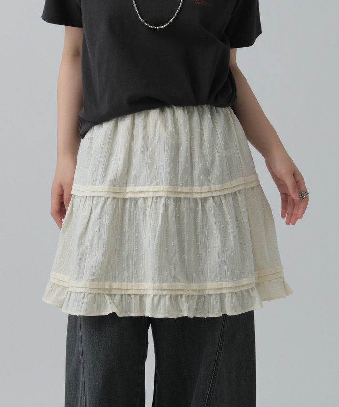【レプシィム ローリーズファーム/LEPSIM LOWRYS FARM】の2WAYレイヤードスカート インテリア・キッズ・メンズ・レディースファッション・服の通販 founy(ファニー) https://founy.com/ ファッション Fashion レディースファッション Ladies' Fashion Online スカート Skirt おすすめ Recommend キャミ Cami フレア Flare |ID: prp329100004552179 ipo3291000000032640487