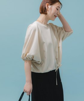 【アーバンリサーチ ロッソ/URBAN RESEARCH ROSSO】のF by ROSSO 速乾ブラウジングパフブラウス 人気、トレンドファッション・服の通販 founy(ファニー) ファッション Fashion レディースファッション Fashion for Women トップス・カットソー Cut & Sew Tops シャツ・ブラウス・オフィスカジュアル Elegant Blouses & Button-Ups 2025年 2025 2025春夏・S/S Spring/Summer 2025 SS25 ギャザー Gathered, Ruffled クロップド Cropped, Short Length コンパクト Compact, Small Size シンプル Simple, Minimal ボトム Bottoms, Lower Wear リボン Ribbon, Bow 夏 Summer S/S・春夏 SS, Spring/Summer, Warm Season |ID:prp329100004552209