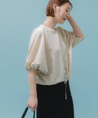 【アーバンリサーチ ロッソ/URBAN RESEARCH ROSSO】のF by ROSSO 速乾ブラウジングパフブラウス 人気、トレンドファッション・服の通販 founy(ファニー) ファッション Fashion レディースファッション Fashion for Women トップス・カットソー Cut & Sew Tops シャツ・ブラウス・オフィスカジュアル Elegant Blouses & Button-Ups 2025年 2025 2025春夏・S/S Spring/Summer 2025 SS25 ギャザー Gathered, Ruffled クロップド Cropped, Short Length コンパクト Compact, Small Size シンプル Simple, Minimal ボトム Bottoms, Lower Wear リボン Ribbon, Bow 夏 Summer S/S・春夏 SS, Spring/Summer, Warm Season thumbnail L/BEIGE|ID: prp329100004552209 ipo3291000000033055806