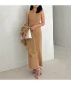 【アニュアンス/anuans】のハイゲージニットフィットワンピース BEIGE|ID:prp329100004552225