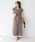 【ルクールブラン/le.coeur blanc】の《WEB限定アイテム》リネンライクフロントボタンワンピース 人気、トレンドファッション・服の通販 founy(ファニー) ファッション Fashion レディースファッション WOMEN ワンピース Dress デニム Denim リラックス Relax 夏 Summer thumbnail モカ|ID: prp329100004552268 ipo3291000000032250821