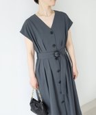 【ルクールブラン/le.coeur blanc】の《WEB限定アイテム》リネンライクフロントボタンワンピース 人気、トレンドファッション・服の通販 founy(ファニー) ファッション Fashion レディースファッション WOMEN ワンピース Dress デニム Denim リラックス Relax 夏 Summer thumbnail C/グレー|ID: prp329100004552268 ipo3291000000032250826
