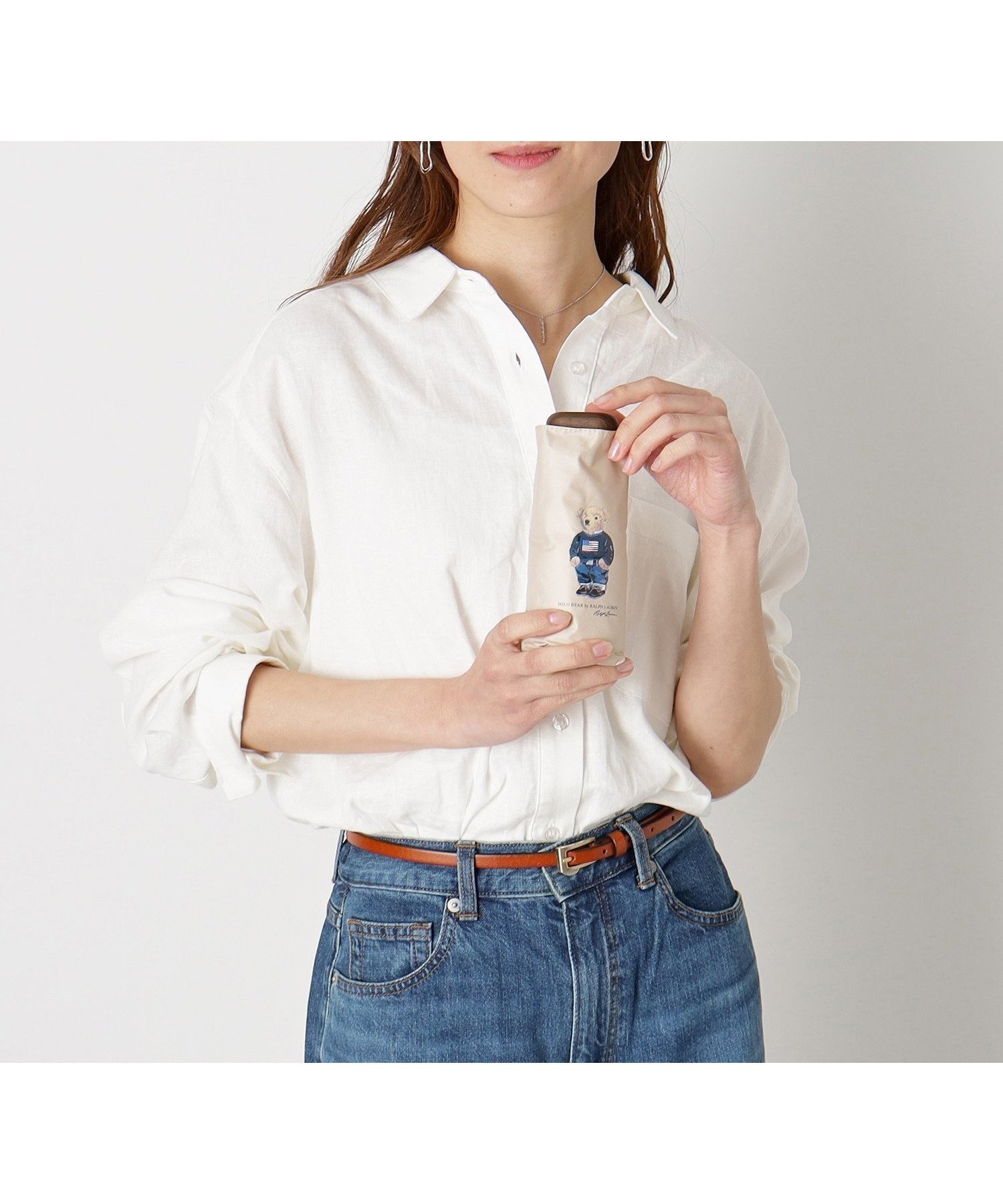 【ムーンバット/MOONBAT】の【WEB限定】POLO RALPH LAUREN (ポロ ラルフローレン) レディース コンパクト 日傘 折りたたみ傘 5段ミニ ポロポニー UV 遮熱 一級遮光 晴雨兼用 インテリア・キッズ・メンズ・レディースファッション・服の通販 founy(ファニー) 　ファッション　Fashion　レディースファッション　Fashion for Women　レイングッズ・傘・晴雨兼用傘　Umbrellas & Rain Gear　アイビー　Ivy Pattern　クラシカル　Classical, Vintage-Inspired　コンパクト　Compact, Small Size　傘　Umbrella, Parasol　シンプル　Simple, Minimal　テクスチャー　Texture, Textured Fabric　ニューヨーク　New York, NYC Style　ビンテージ　Vintage, Retro Style　日傘　Parasol, UV Umbrella　夏　Summer　ベージュ|ID: prp329100004552299 ipo3291000000032726250