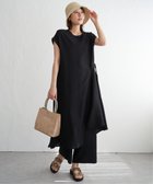 【イッカ/ikka】の【2点セット】冷感スラブワンピースセットアップ 人気、トレンドファッション・服の通販 founy(ファニー) ファッション Fashion レディースファッション WOMEN ワンピース Dress おすすめ Recommend セットアップ Set Up ラップ Wrap リゾート Resort リラックス Relax ワイド Wide 夏 Summer 旅行 Travel thumbnail ブラック|ID: prp329100004552300 ipo3291000000032173541